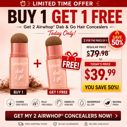 Marvyo® 10-Second Hair Concealer  Cover Grays • Fill Thin Areas • Perfect Your Hairline