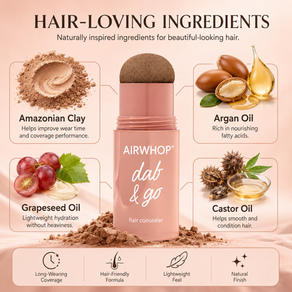 Marvyo® 10-Second Hair Concealer  Cover Grays • Fill Thin Areas • Perfect Your Hairline